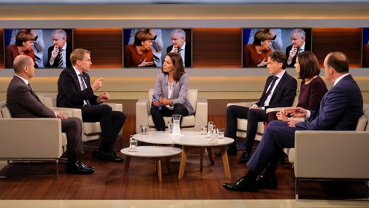 Talkshow ohne Markus Söder, dafür mit Olaf Scholz, Daniel Günther, Giovanni di Lorenzo, Katrin Göring-Eckardt und Robin Alexander.