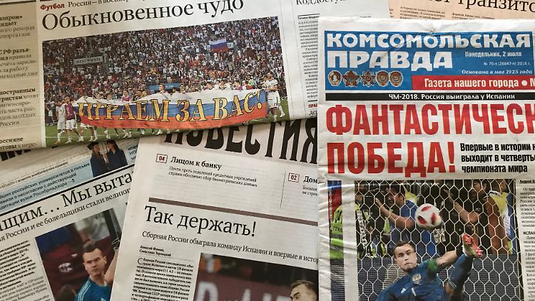 Alle Gasjeti voll des Lobes: Russland hat einen neuen Helden.