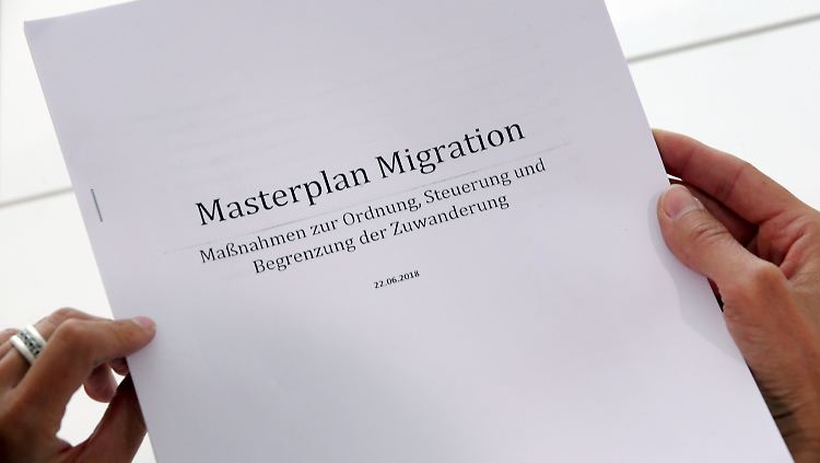 Der "Masterplan Migration" von Bundesinnenminister Horst Seehofer.
