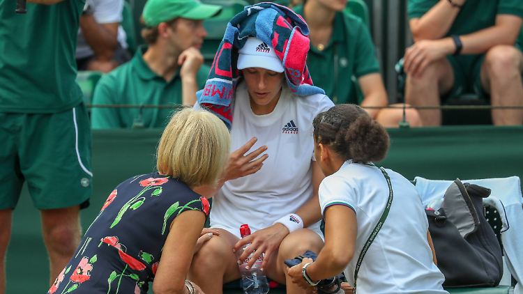 Andrea Petkovic geht es offensichtlich ziemlich mies.