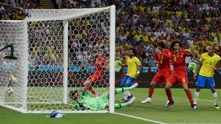 Die belgische Fußball-Nationalmannschaft hat Brasilien aus der WM geschossen.