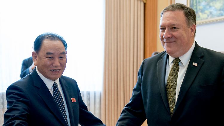 US-Außenminister Pompeo mit Kim Yong Chol.