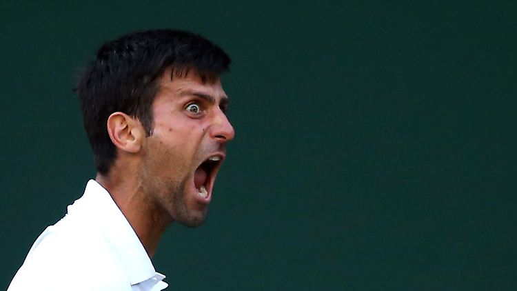 Schrie vor Glück: Novak Djokovic nach seinem Drittrundensieg über den Briten Kyle Edmund.