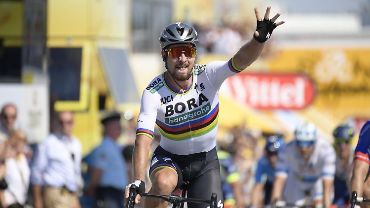 Peter Sagan gewinnt die zweite Etappe der Tour.
