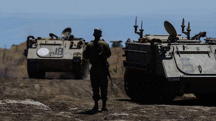 In den letzten Tagen hat Israel zusätzliche Panzer und Artillerie auf die Golanhöhen verlegt.