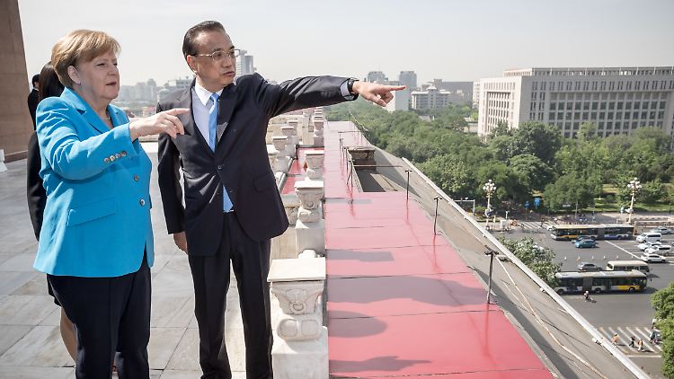 Merkel und Li treffen sich am Vormittag im Kanzleramt. 