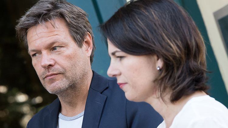 "Die CSU will eine Destabilisierung", sagt Grünen-Chef Robert Habeck - hier mit Co-Chefin Annalena Baerbock.