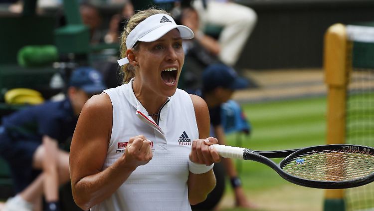 Kerber zieht ihr Viertelfinale gegen Kassatkina mit viel Power durch.
