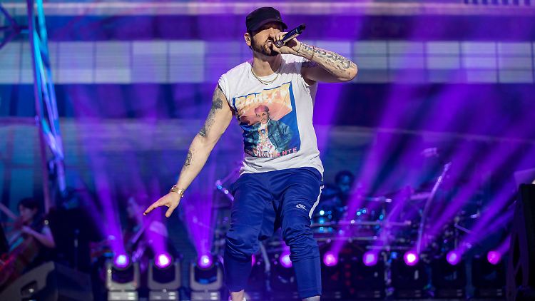 Kam nach Hannover - und 75.000 schauten zu: Eminem.