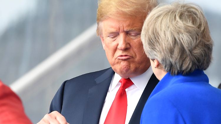 Trump gilt als Befürworter des Brexit, der Kurs von Theresa May ist ihm aber zu inkonsequent.