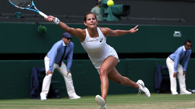 Julia Görges kämpft gegen Serena Williams - vergeblich.