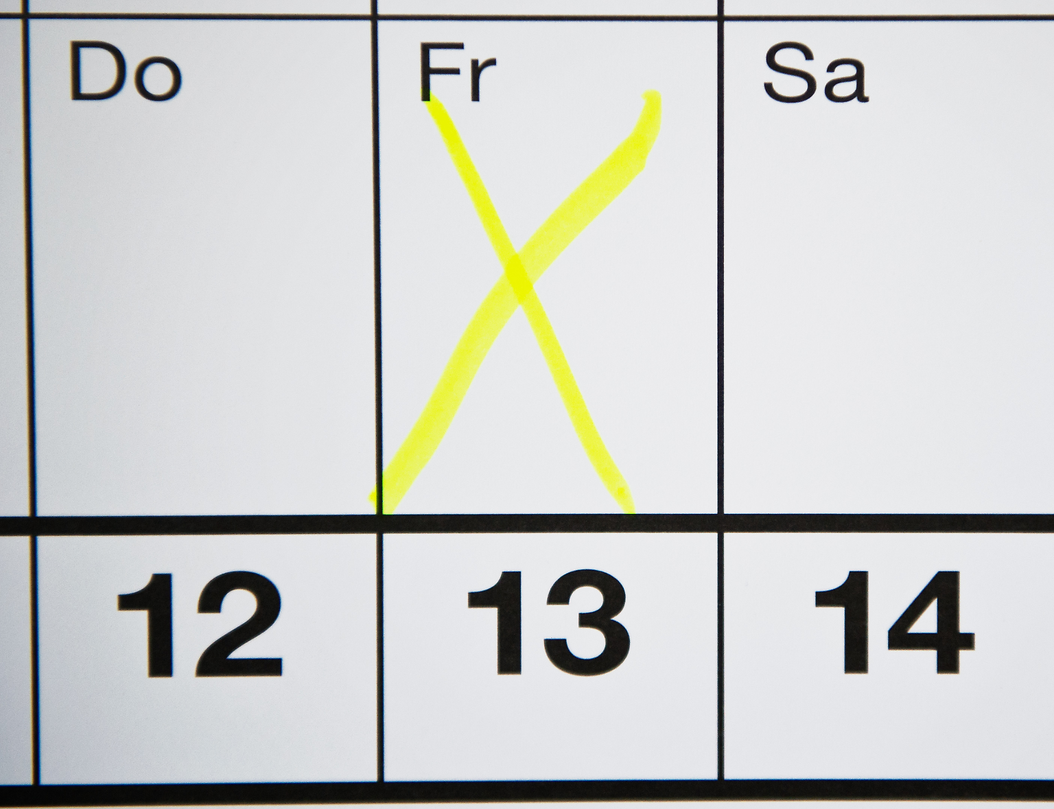 Ach nein, nicht schon wieder Freitag, der 13.
