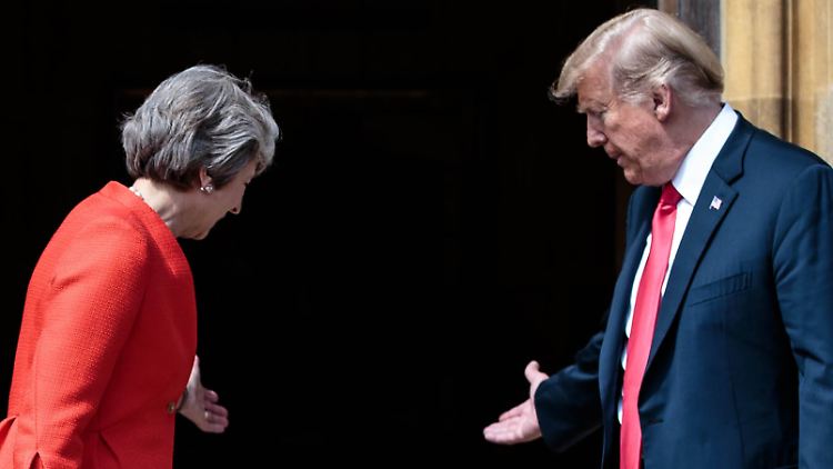 May wurde durch das Trump-Interview brüskiert.