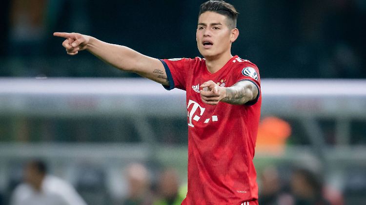 James im DFB-Pokalfinale im Mai in Berlin