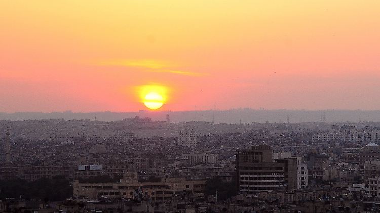 Blick auf Aleppo