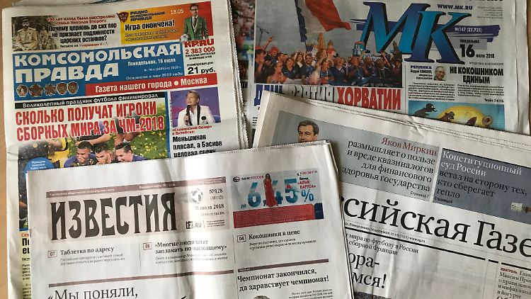 Russlands Zeitungen sehen positive Effekte der WM - mit einer Ausnahme.