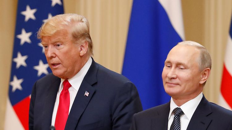Trump (l.) und Putin trafen sich in Helsinki - die europäische Presse reagiert mit Kopfschütteln.