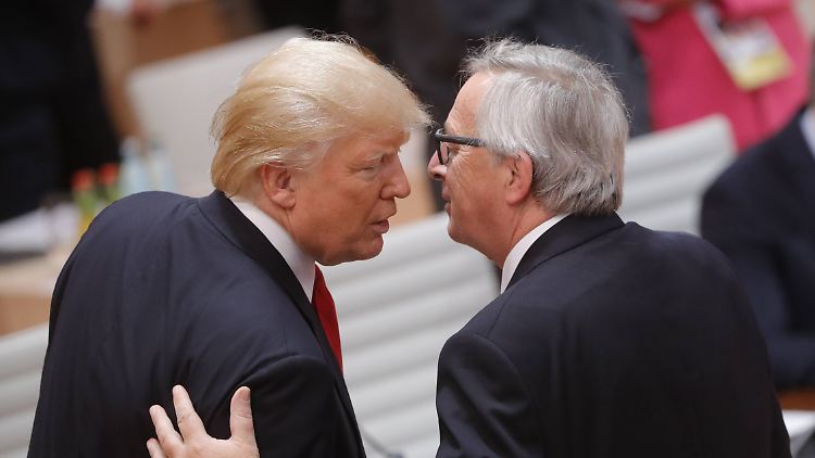 Jean-Claude Juncker will US-Präsident Trump von einer "stärkeren Wirtschaftspartnerschaft" überzeugen. 