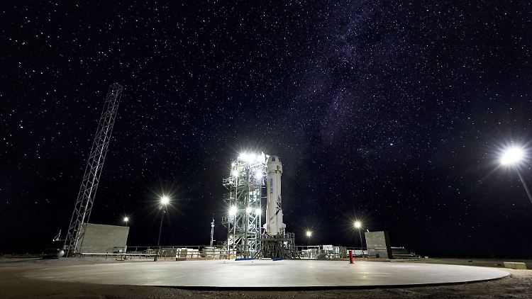 Die Rakete des US-Unternehmens "Blue Origin" startete in TExas.