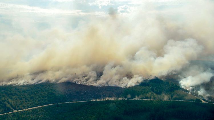 Die Feuer in Schweden breiten sich nach Angaben der Behörden unglaublich schnell aus.