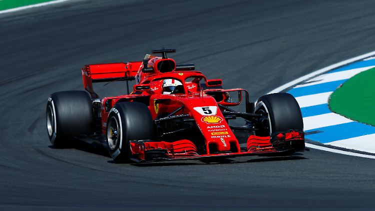 Vettel landet im Training auf Rang vier, trotz schneller Zeiten.