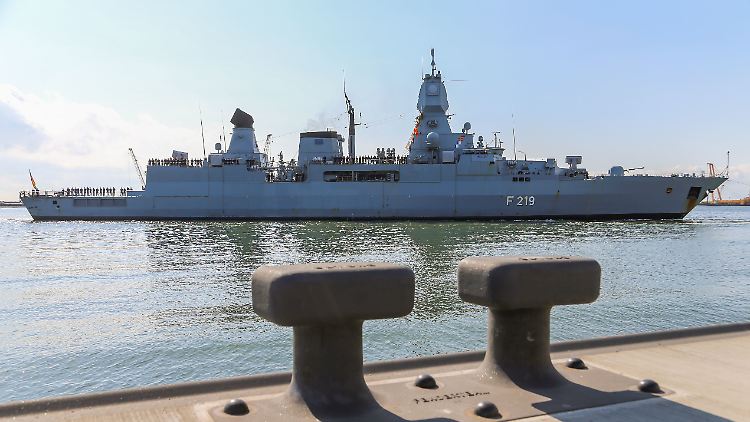 Im Mai war die Fregatte "Sachsen" von ihrem Einsatz im Rahmen der Rettungsmission "Sophia" nach Deutschland zurückgekehrt.