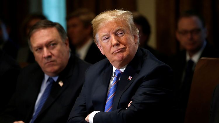US-Präsident Donald Trump mit Außenminister Mike Pompeo.