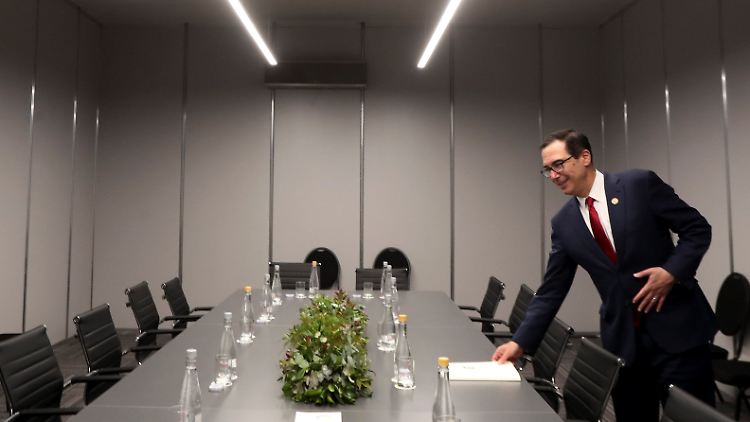 US-Finanzminister Mnuchin zielt auf ein "ausgeglicheneres Verhältnis" im Handel zwischen den USA, China und der EU. 