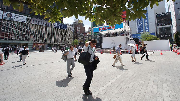 Hitzewelle in Tokio: Hinweise auf eine möglicherweise bevorstehende Martkstimulierung in China kommen in Japan gut an.