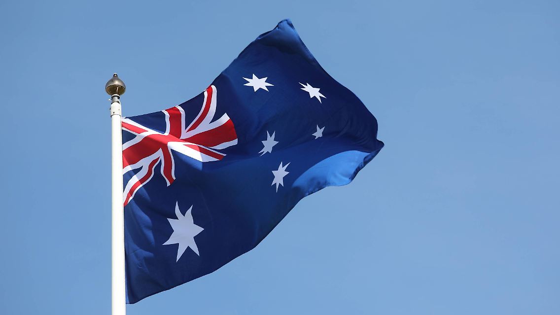Das ist die australische Flagge.