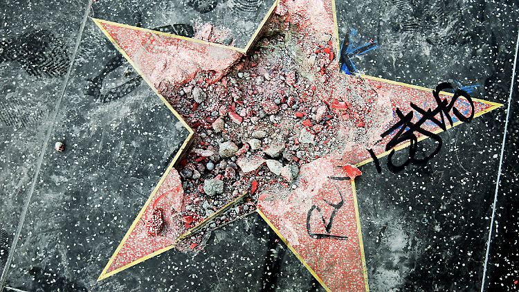 Trumps Stern wurde nicht zum ersten Mal zerstört.