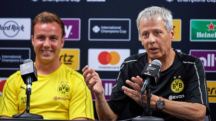 Mario Götze lobt seinen neuen Trainer Lucien Favre in den höchsten Tönen.