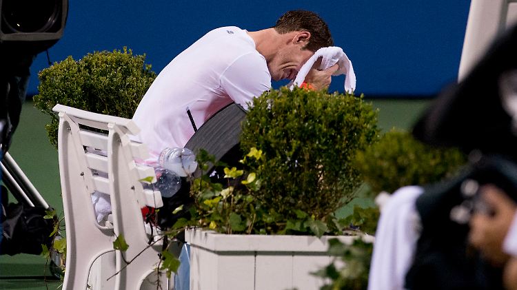 Andy Murray war nach seinem Einzug ins Viertelfinale von Washington in Tränen ausgebrochen - und trat zum Viertelfinale dann nicht mehr an.