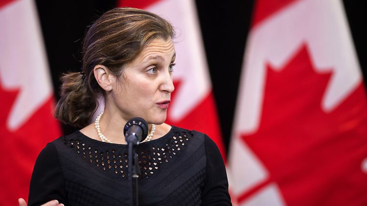 Auslöser für den Eklat war ein Tweet der kanadischen Außenministerin Chrystia Freeland.