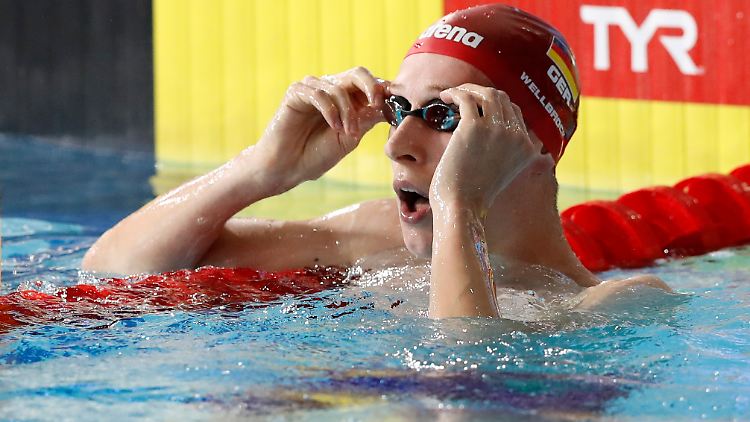 Florian Wellbrock kraulte über 1500 Meter mit deutschem Rekord zu EM-Gold.