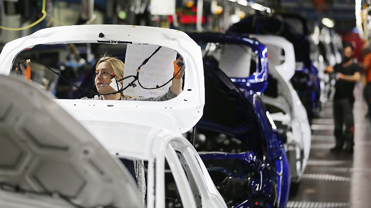 Produktion bei Ford in Köln.