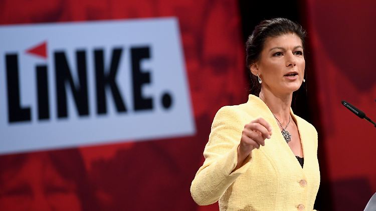 Sahra Wagenknecht beim Bundesparteitag der Partei Die Linke im Juni in Leipzig.