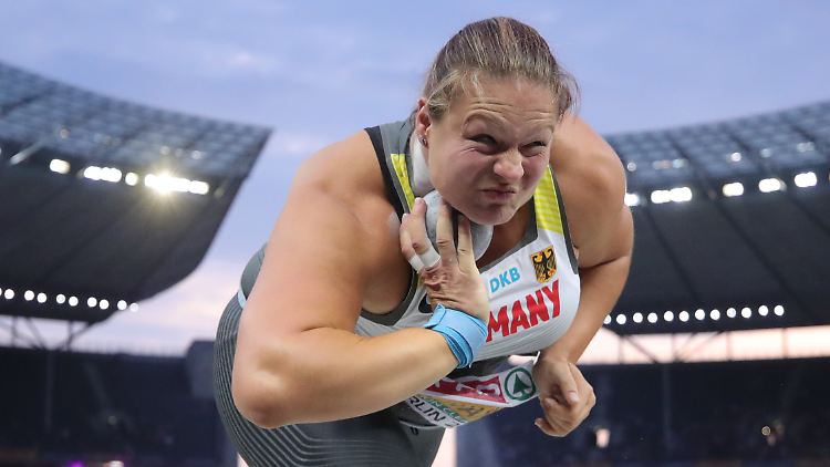 Christina Schwanitz galt als absolute Favoritin auf Gold - und gewann "nur" Silber.