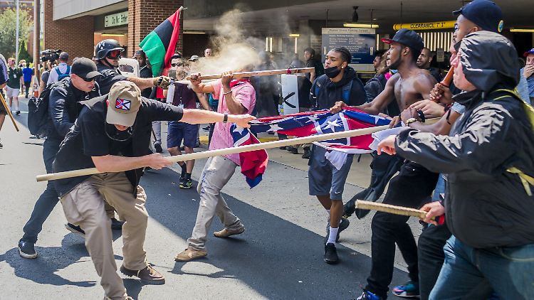 Die tödlichen Proteste in Charlottesville vor einem Jahr hatten in den USA eine Welle der Empörung ausgelöst.
