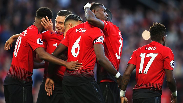 Weltmeister Pogba bejubelt seinen ersten Treffer der Saison. 