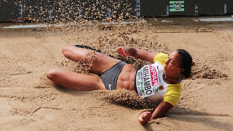 Malaika Mihambo sprang im Olympiastadion zum bislang größten Erfolg ihrer Karriere.