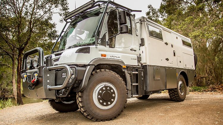 Der Earthcruiser Explorer XPR440 auf Basis des Unimog, ist ein echtes es-geht-immer-weiter-Wohnmobil.