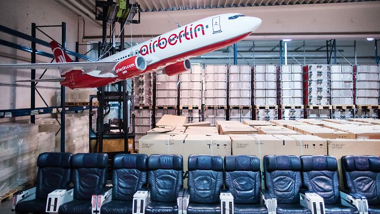 Der Verkauf des Air-Berlin-Inventars fand unter großer öffentlicher Aufmerksamkeit statt.