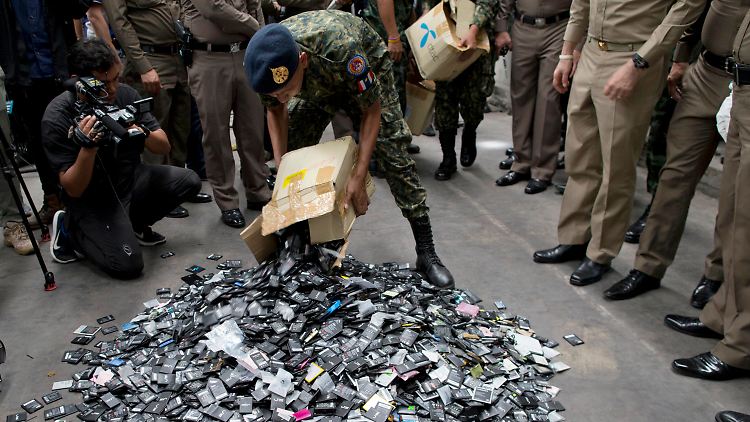 Elektroschrott kommt oft illegal nach Thailand.