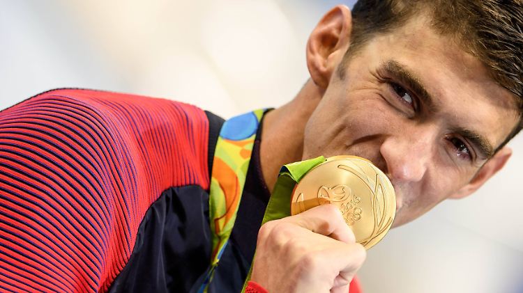 Michael Phelps gewann in seiner Karriere 23 Goldmedaillen.