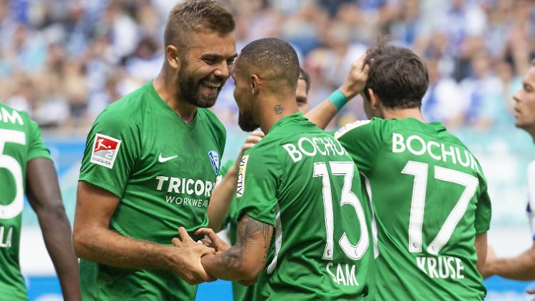 Feiern, das wollen die Bochumer auch im Pokal - die Chancen stehen gut.