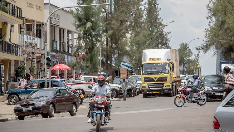 Im Zentrum der ruandischen Hauptstadt Kigali. 