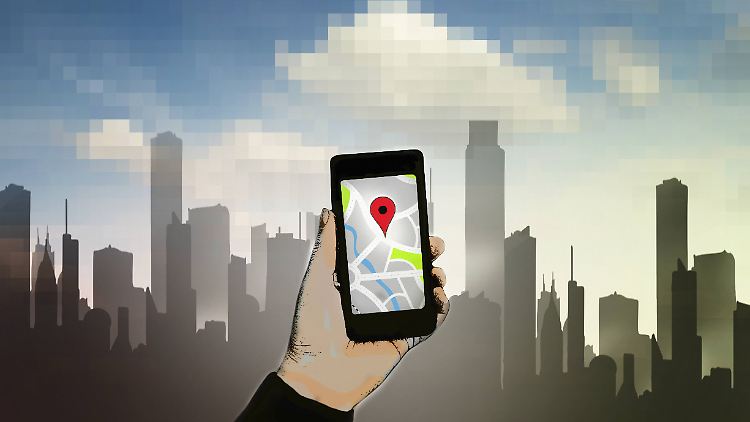 Dank GPS weiß das Smartphone immer, wo es ist.