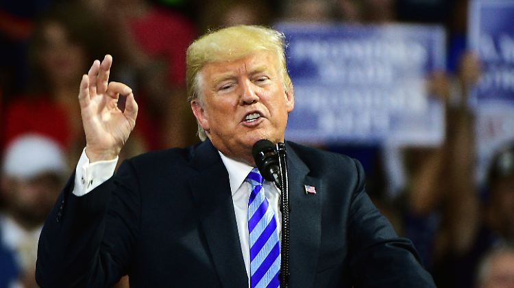 Donald Trump am Dienstagabend bei einer Wahlkampfveranstaltung in Charleston, West Virginia.