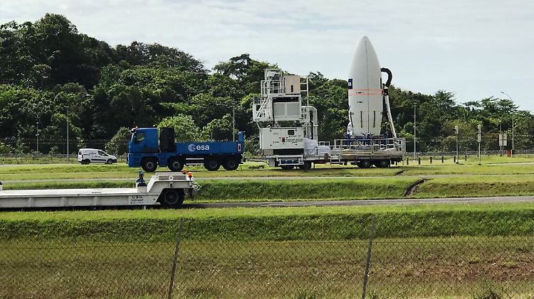Kostet mehr als 300 Millionen Euro: der eiförmige "Aeolus"-Satellit.